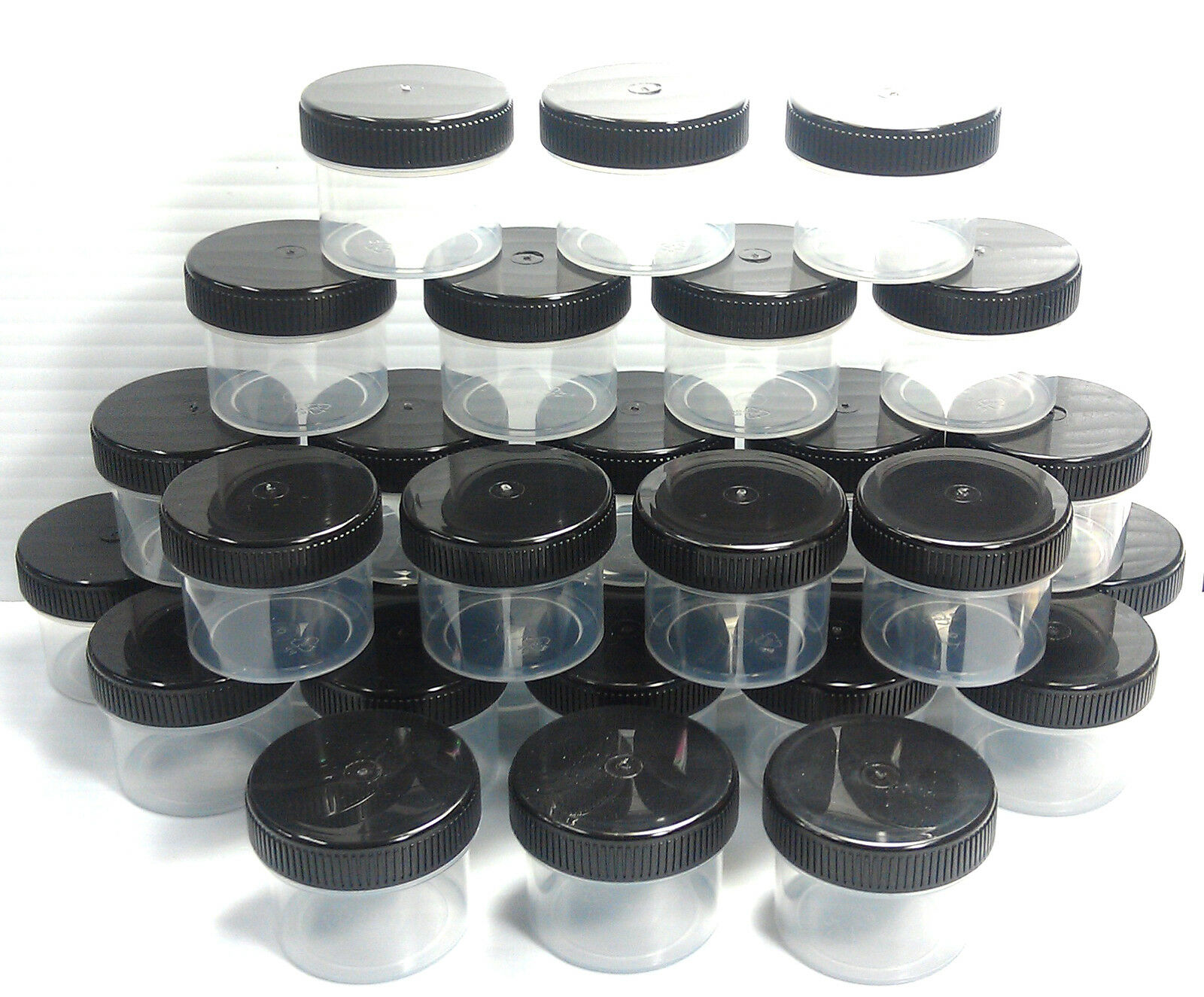 24 Small Plastic Jars 1 ounce Insect Bug Science Specimen Storage Container 4304