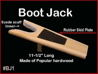 Boot Jack Boot Puller Off Solid Wood - Western Cowboy Boot Remover Made in USA