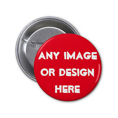 5 custom 2.25" PINBACK BUTTONS with any photos designs personalized pins badges
