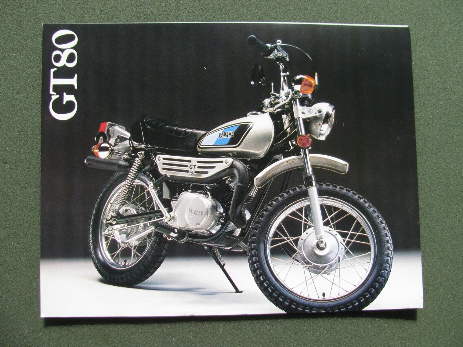 1978 Yamaha GT80 Motorcycle  Brochure Printed in Japan 4 Page English and French