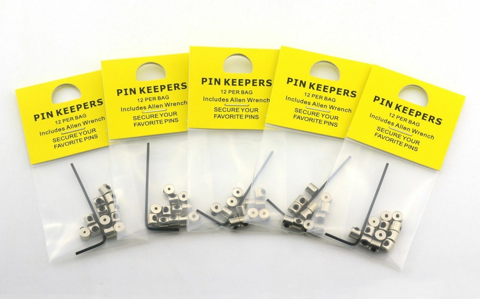 60-Pieces-Pin-Keepers-Pin-backs-Pin-Locks-Locking-Pin-Backs-w-Allen-Wrench 5mm