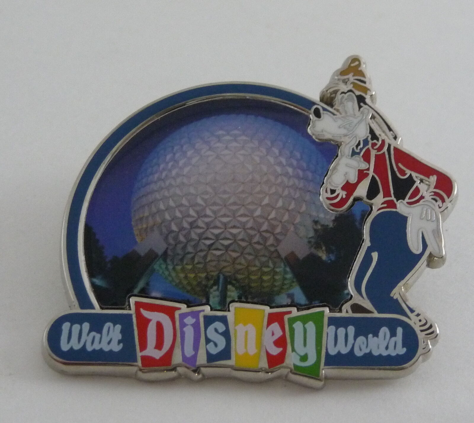 Walt Disney World Goofy Epcot Spaceship Earth Hip Lanyard Starter Pin