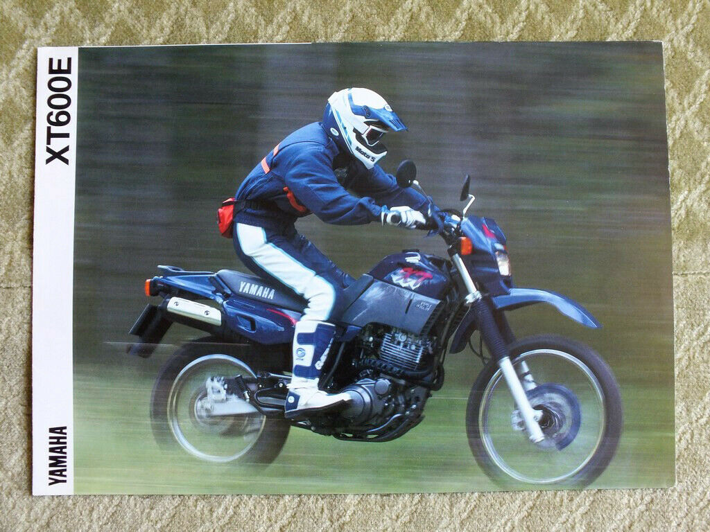 YAMAHA XT600E Motorcycle Motorbike Brochure Prospekt